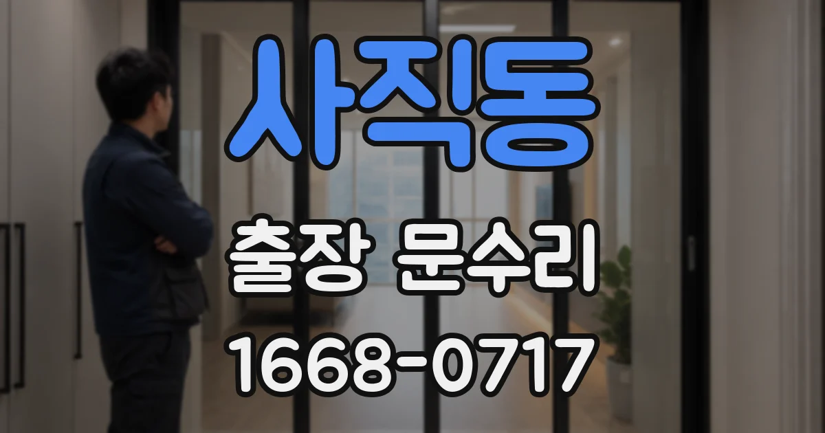 사직동 출장 문수리
