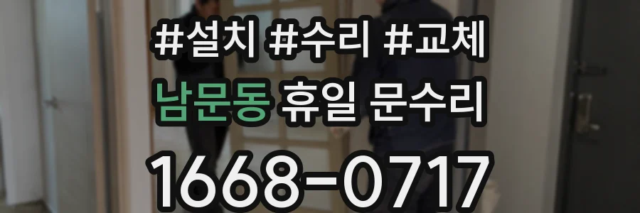 남문동 휴일 문수리