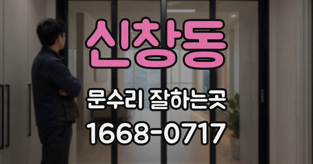 신창동 문수리 잘하는곳
