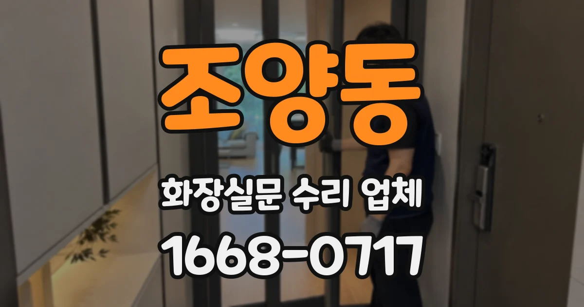 조양동 화장실문 수리 업체
