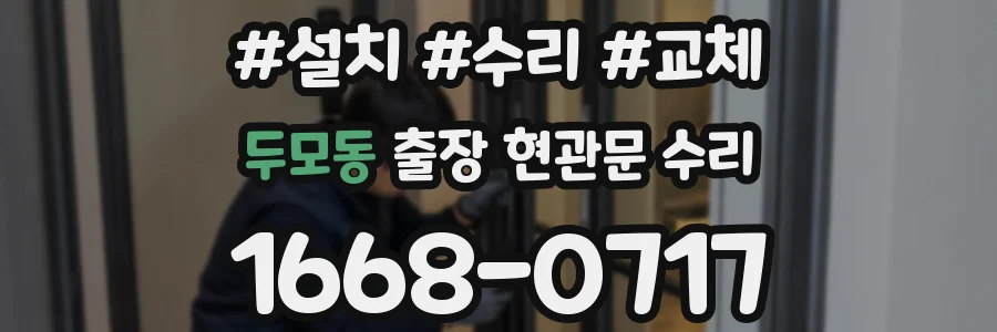 두모동 출장 현관문 수리