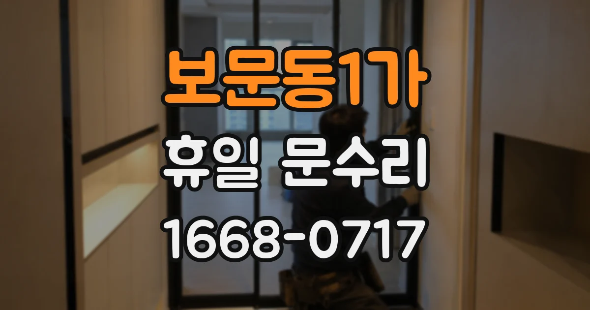 보문동1가 휴일 문수리