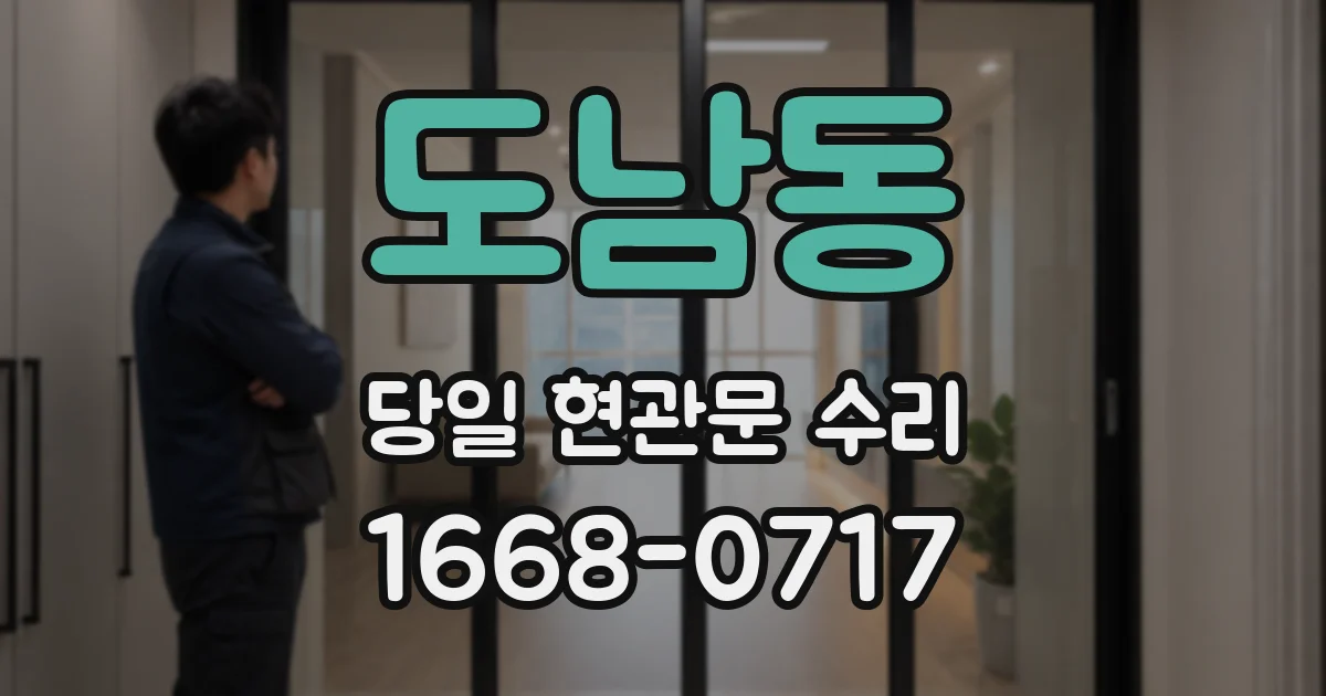 도남동 당일 현관문 수리