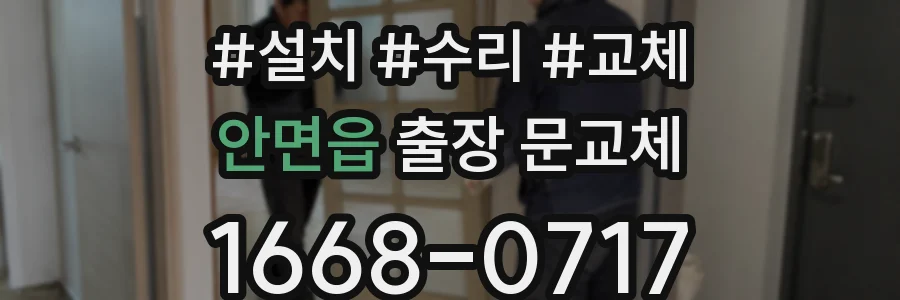 안면읍 출장 문교체