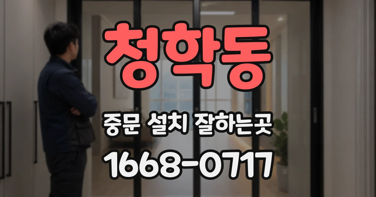 청학동 중문 설치 잘하는곳
