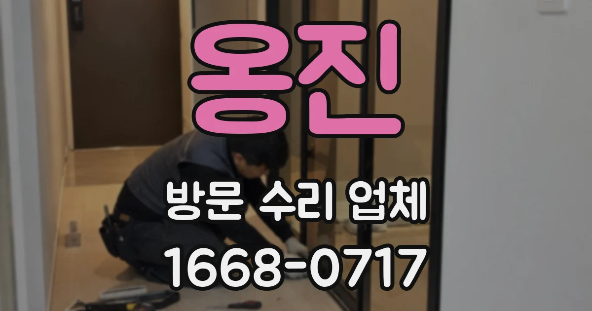 옹진 방문 수리 업체