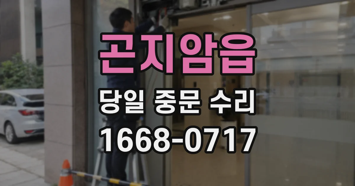 곤지암읍 당일 중문 수리