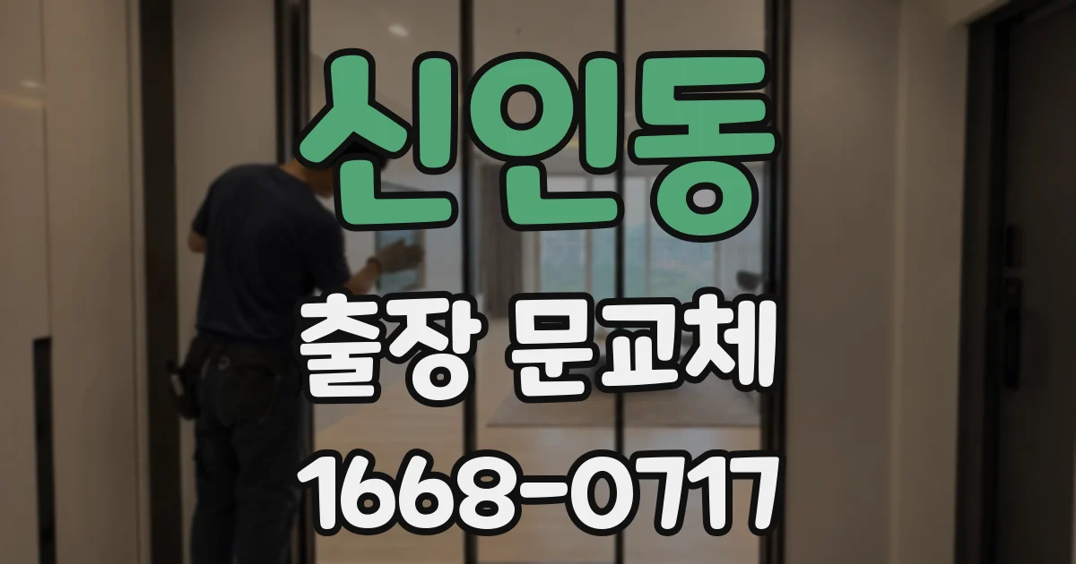 신인동 출장 문교체