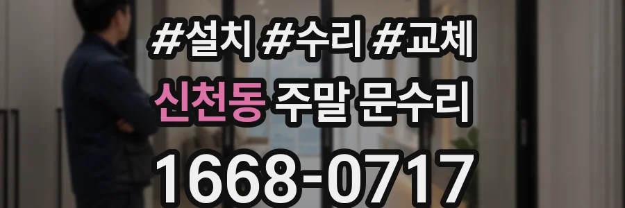 신천동 주말 문수리
