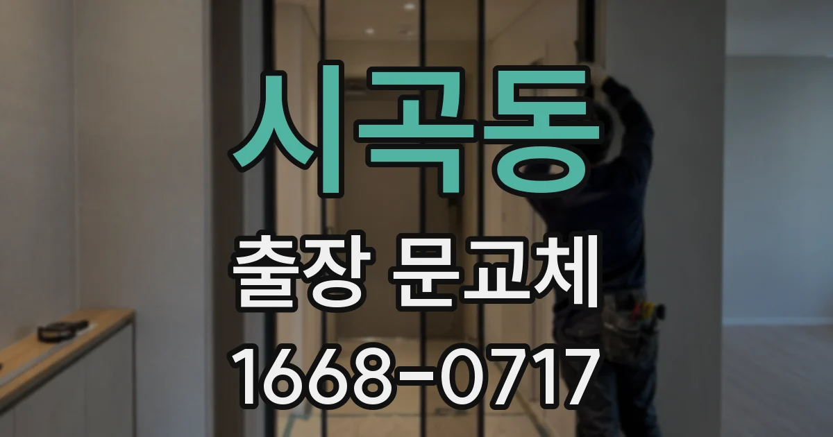 시곡동 출장 문교체