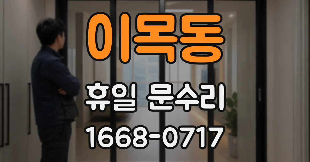 이목동 휴일 문수리
