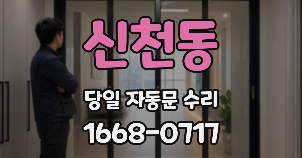 신천동 당일 자동문 수리