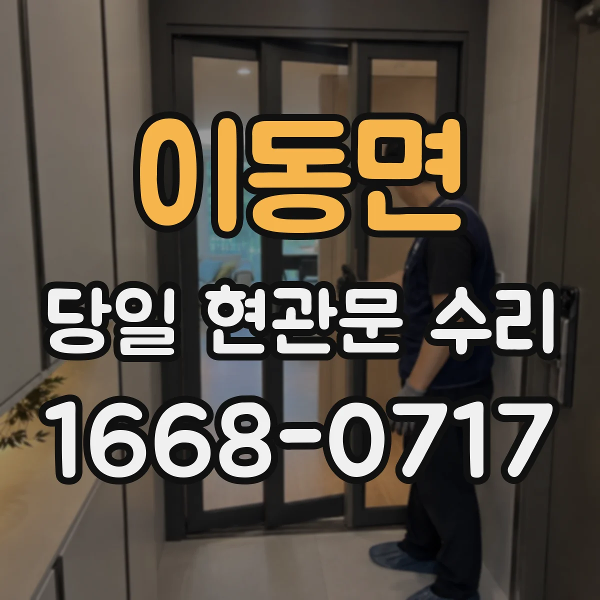 이동면 당일 현관문 수리