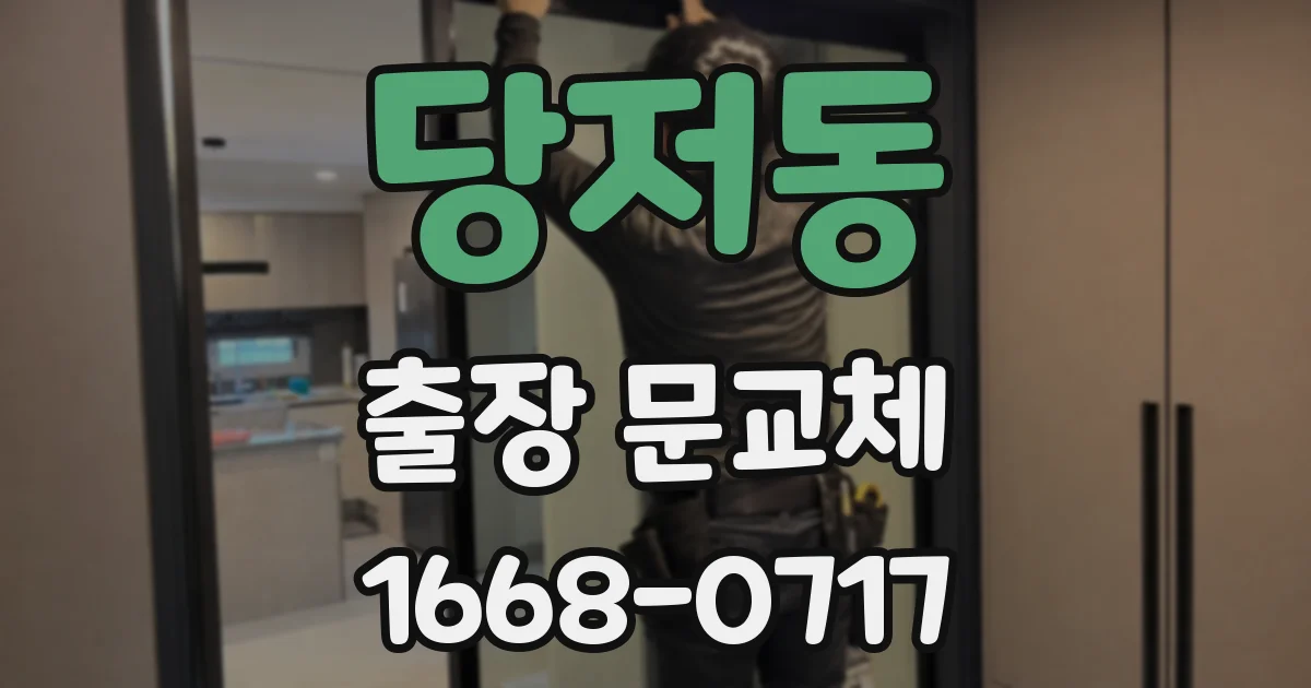 당저동 출장 문교체