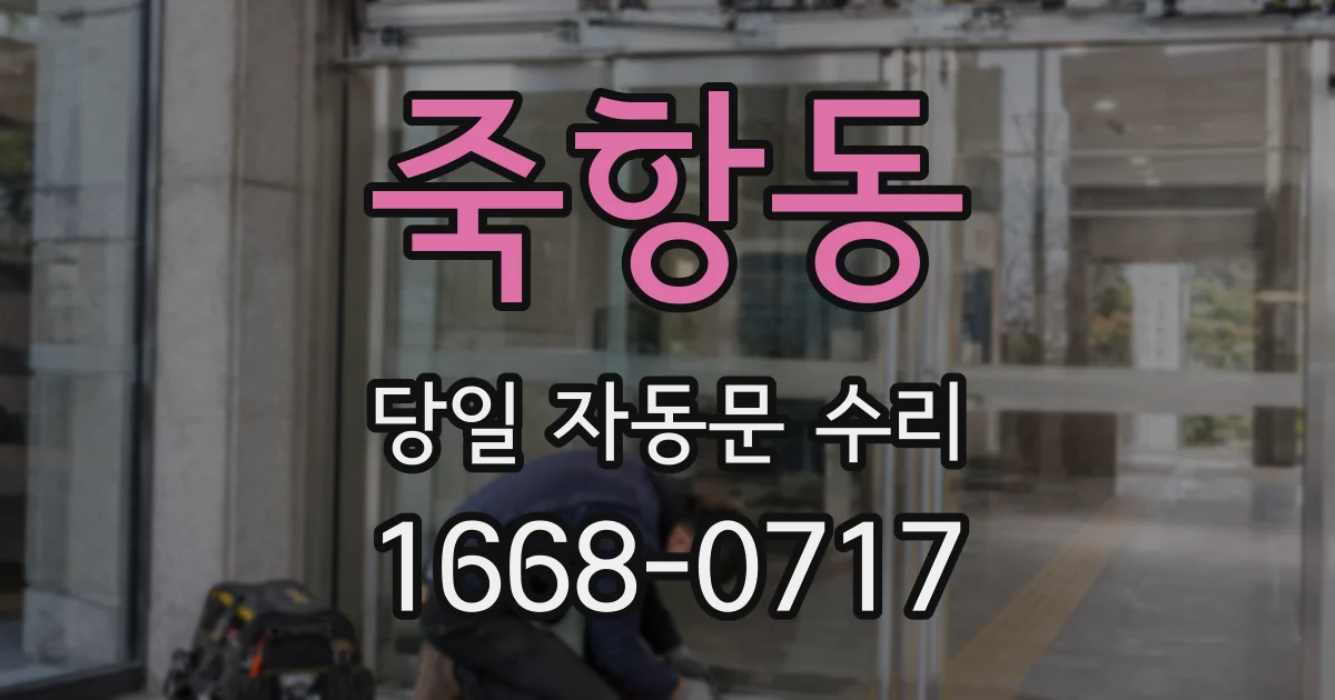 죽항동 당일 자동문 수리