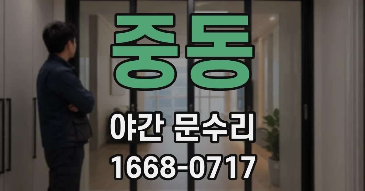 중동 야간 문수리