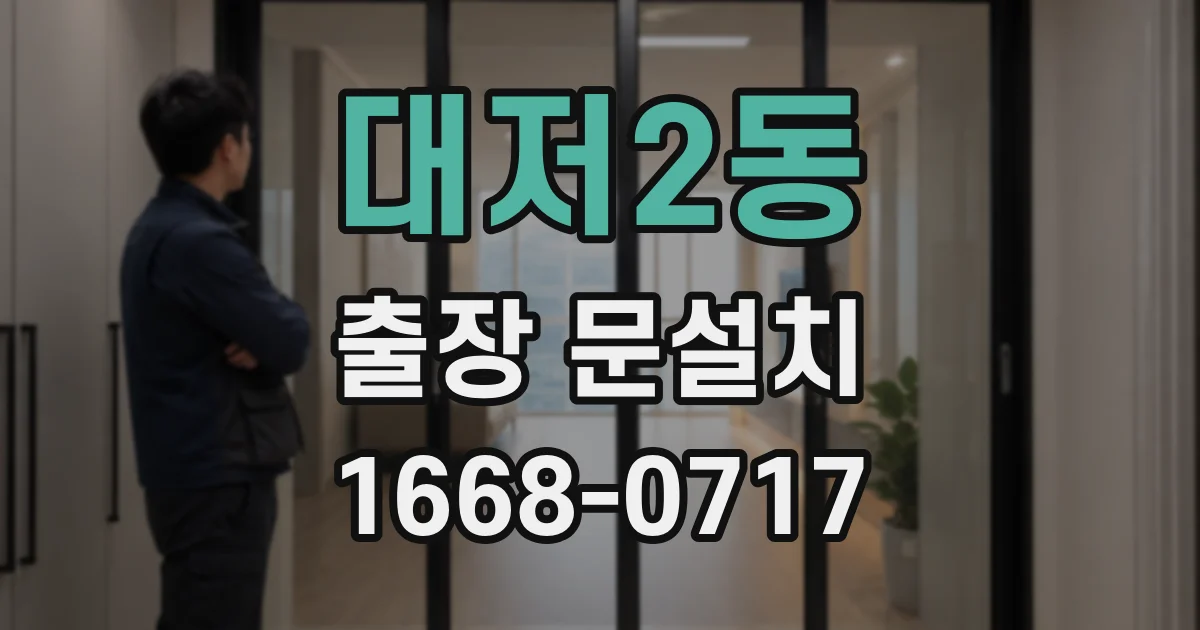 대저2동 출장 문설치
