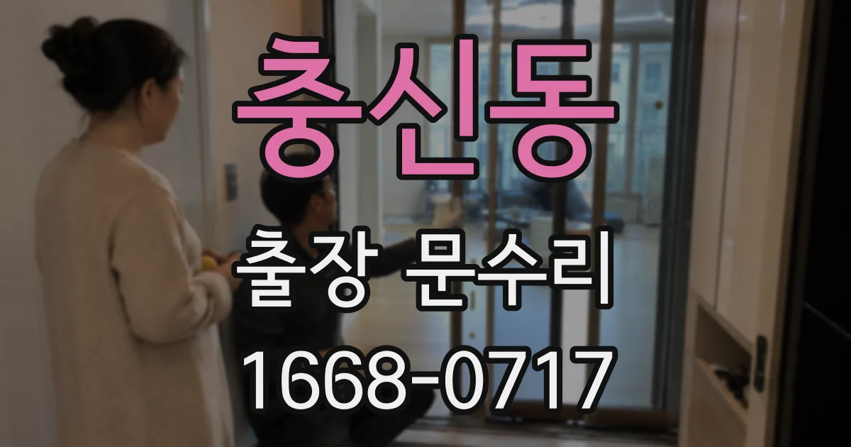 충신동 출장 문수리