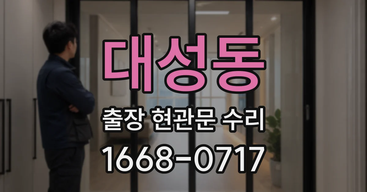 대성동 출장 현관문 수리