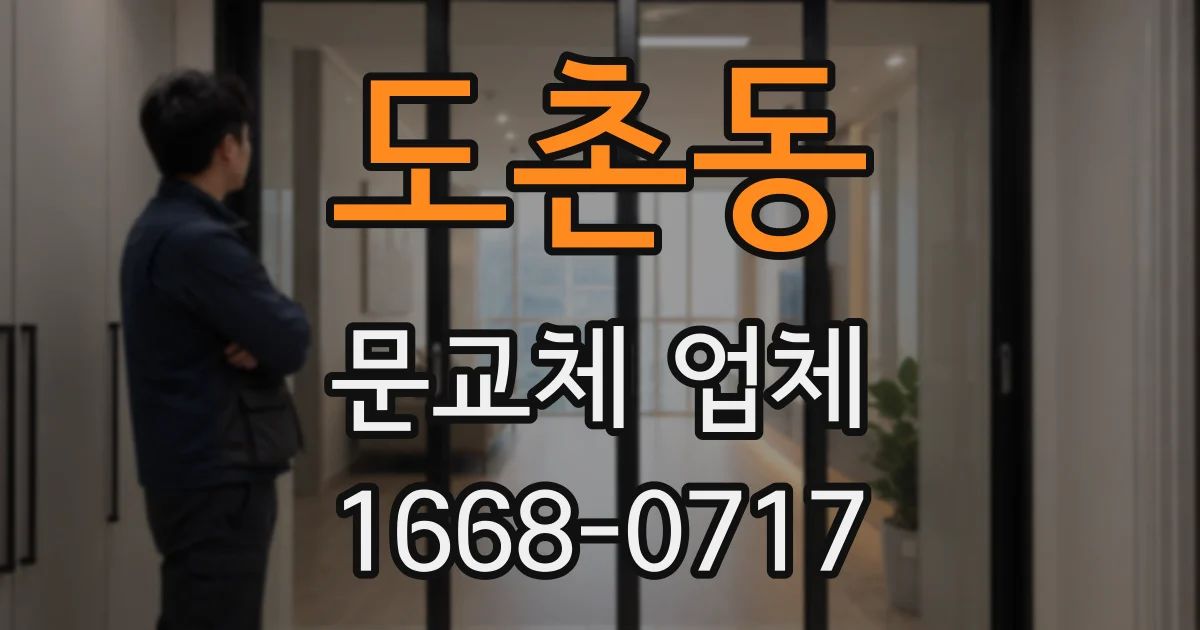 도촌동 문교체 업체