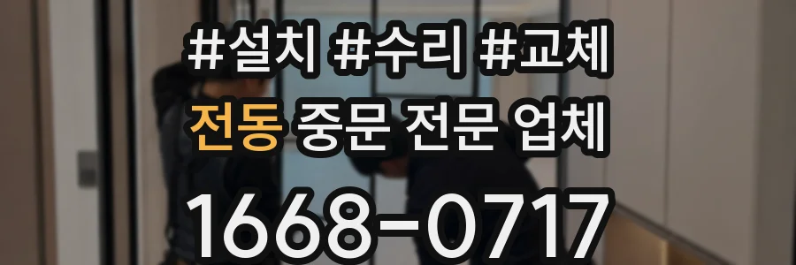 전동 중문 전문 업체