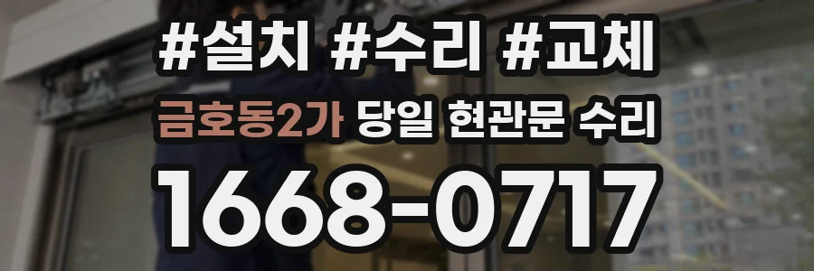 금호동2가 당일 현관문 수리