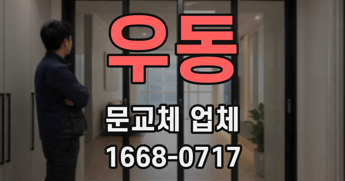 우동 문교체 업체