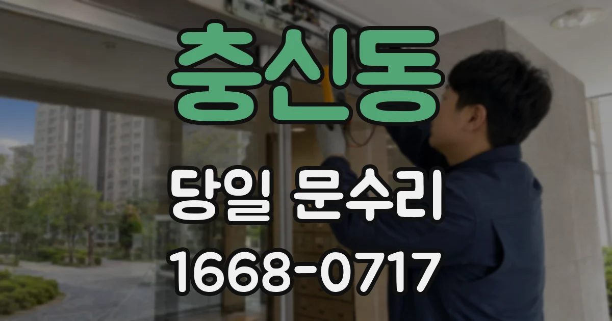 충신동 당일 문수리