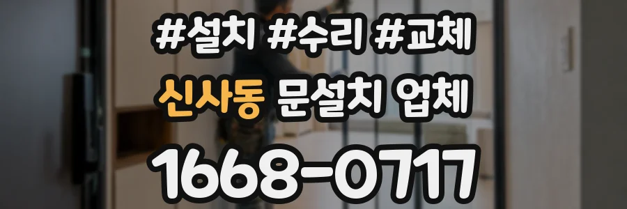 신사동 문설치 업체