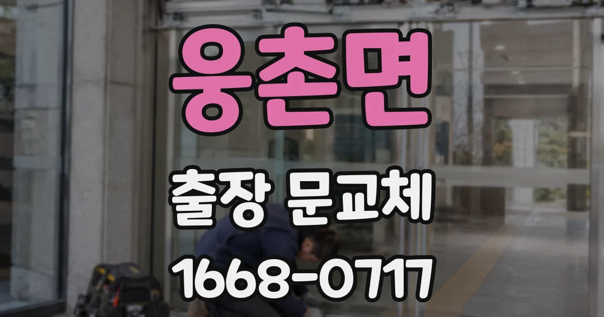 웅촌면 출장 문교체
