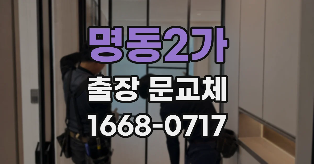 명동2가 출장 문교체