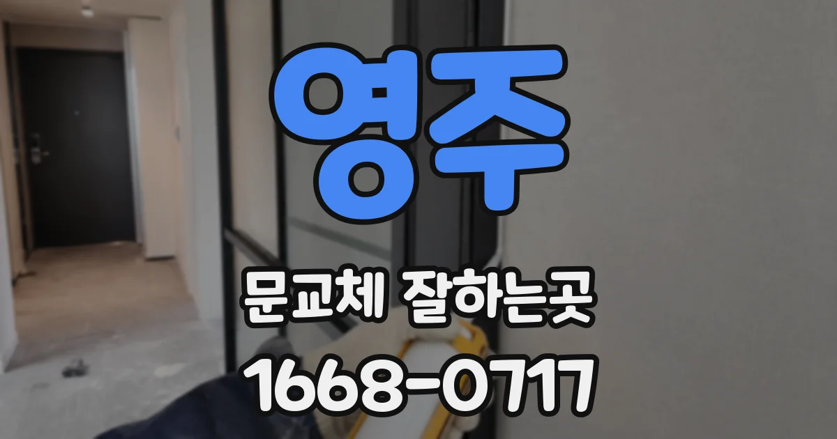 영주 문교체 잘하는곳