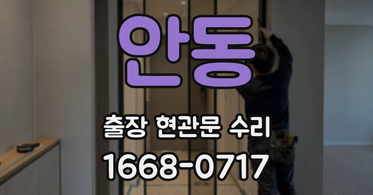 안동 출장 현관문 수리