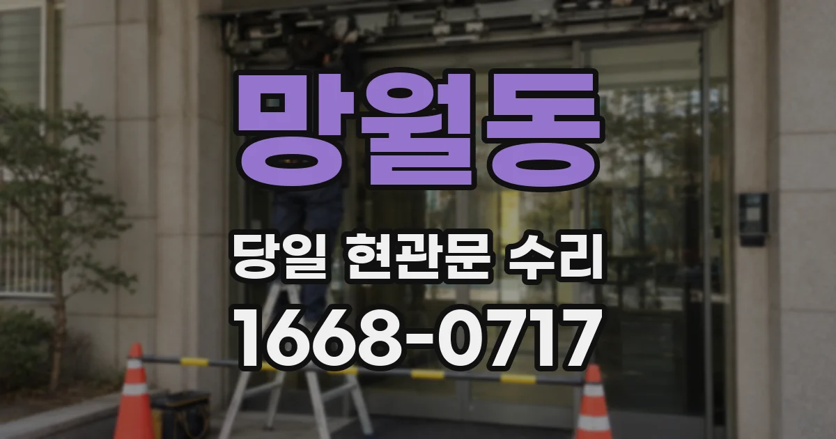 망월동 당일 현관문 수리