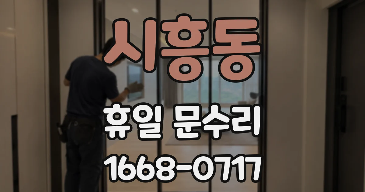 시흥동 휴일 문수리