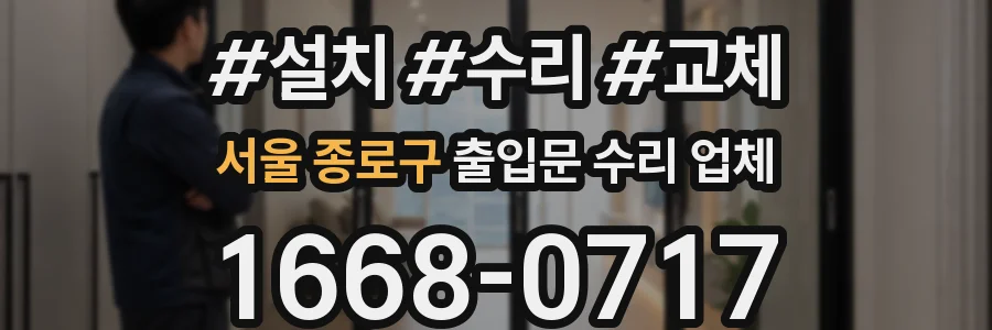 서울 종로구 출입문 수리 업체