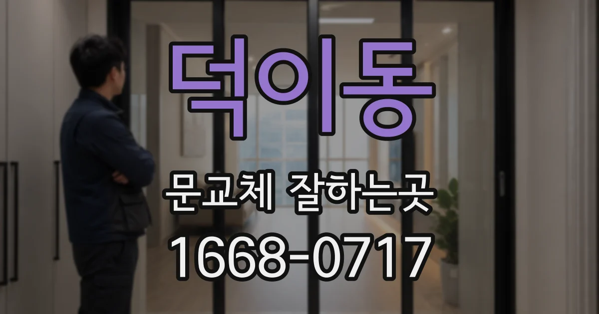 덕이동 문교체 잘하는곳