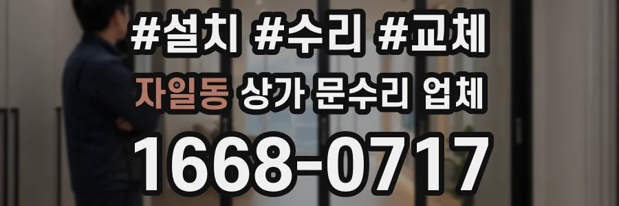 자일동 상가 문수리 업체