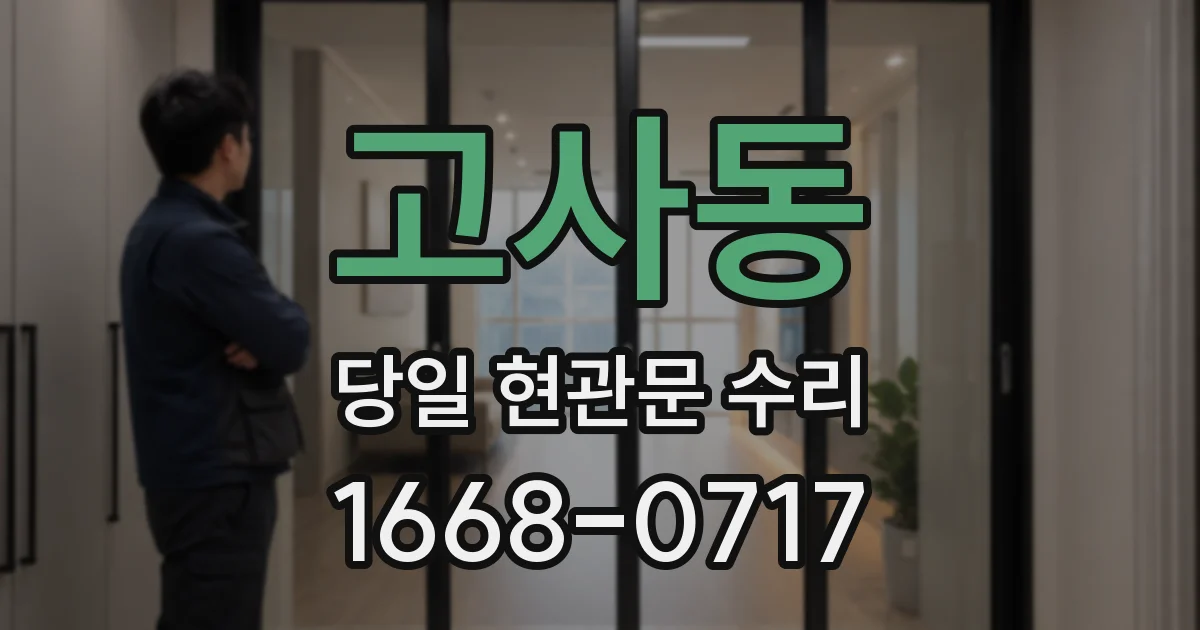고사동 당일 현관문 수리