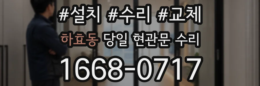 하효동 당일 현관문 수리