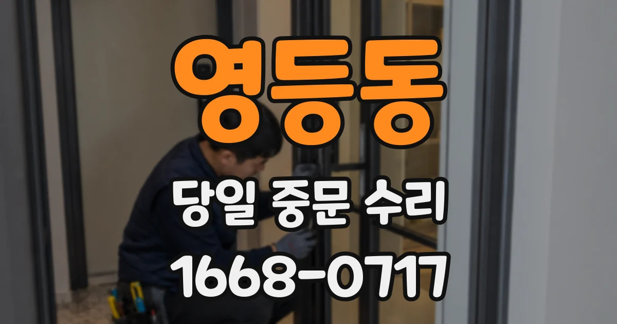 영등동 당일 중문 수리
