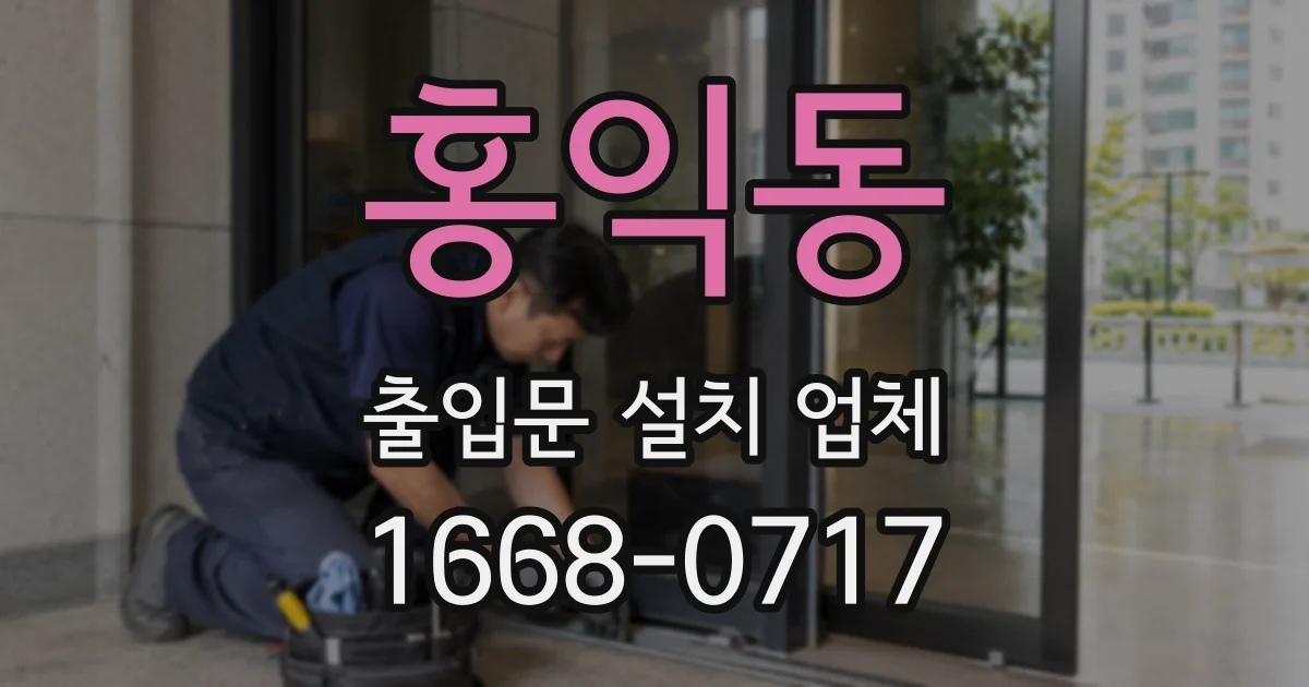 홍익동 출입문 설치 업체