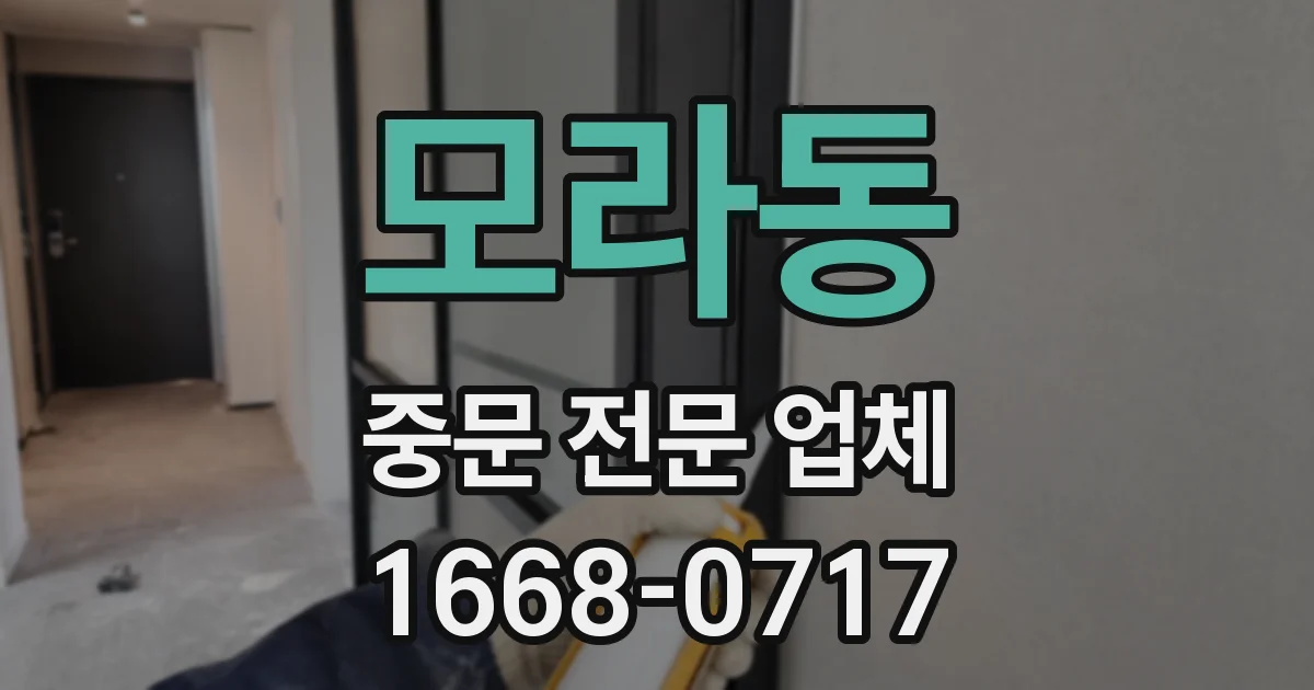 모라동 중문 전문 업체