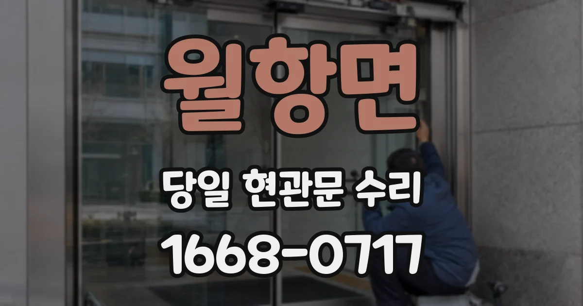 월항면 당일 현관문 수리