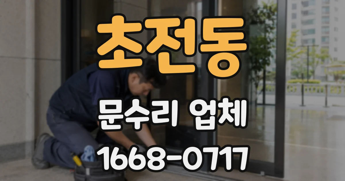 초전동 문수리 업체