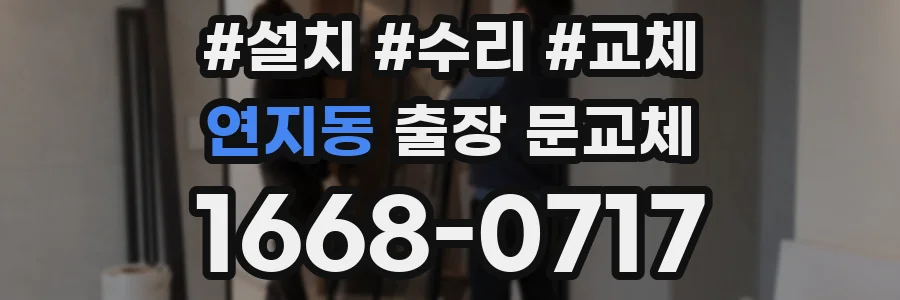 연지동 출장 문교체