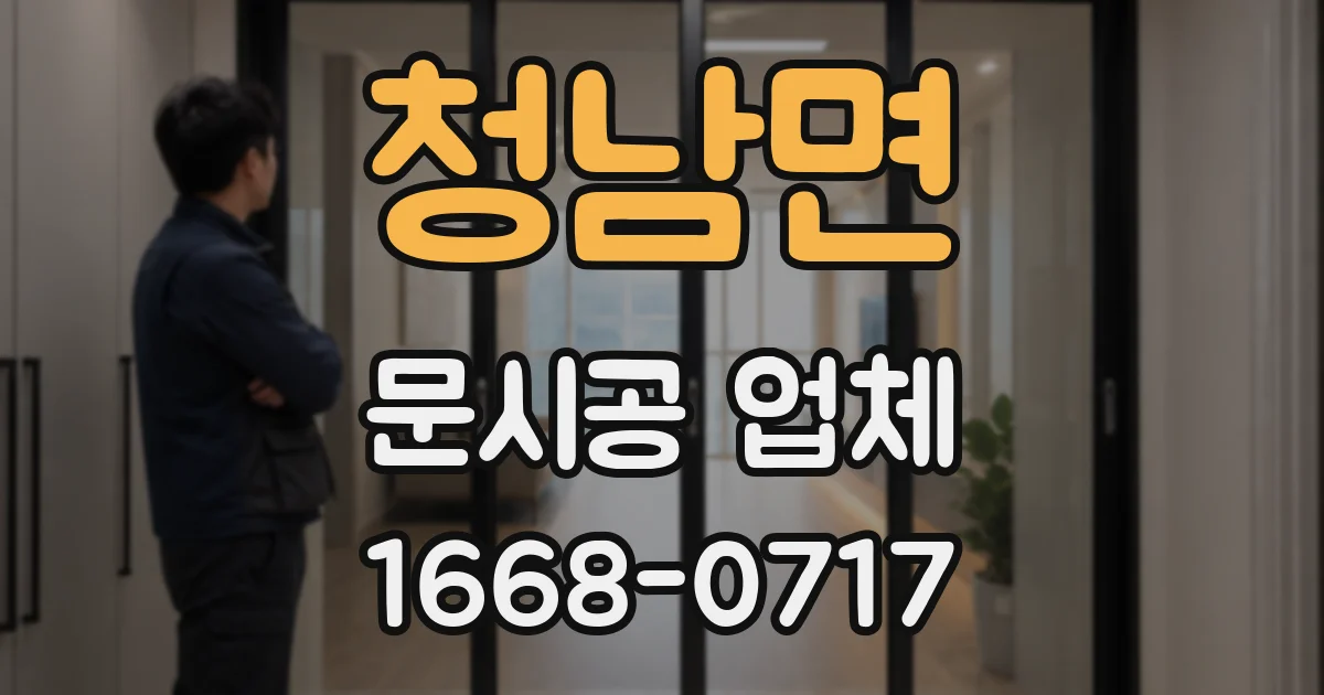 청남면 문시공 업체