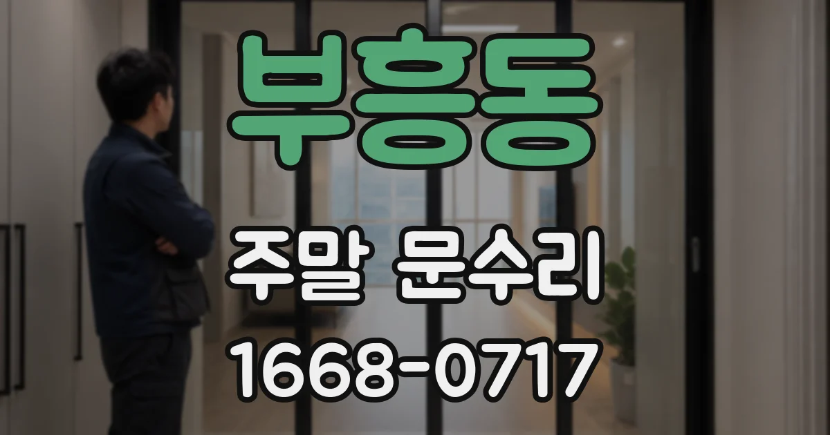 부흥동 주말 문수리