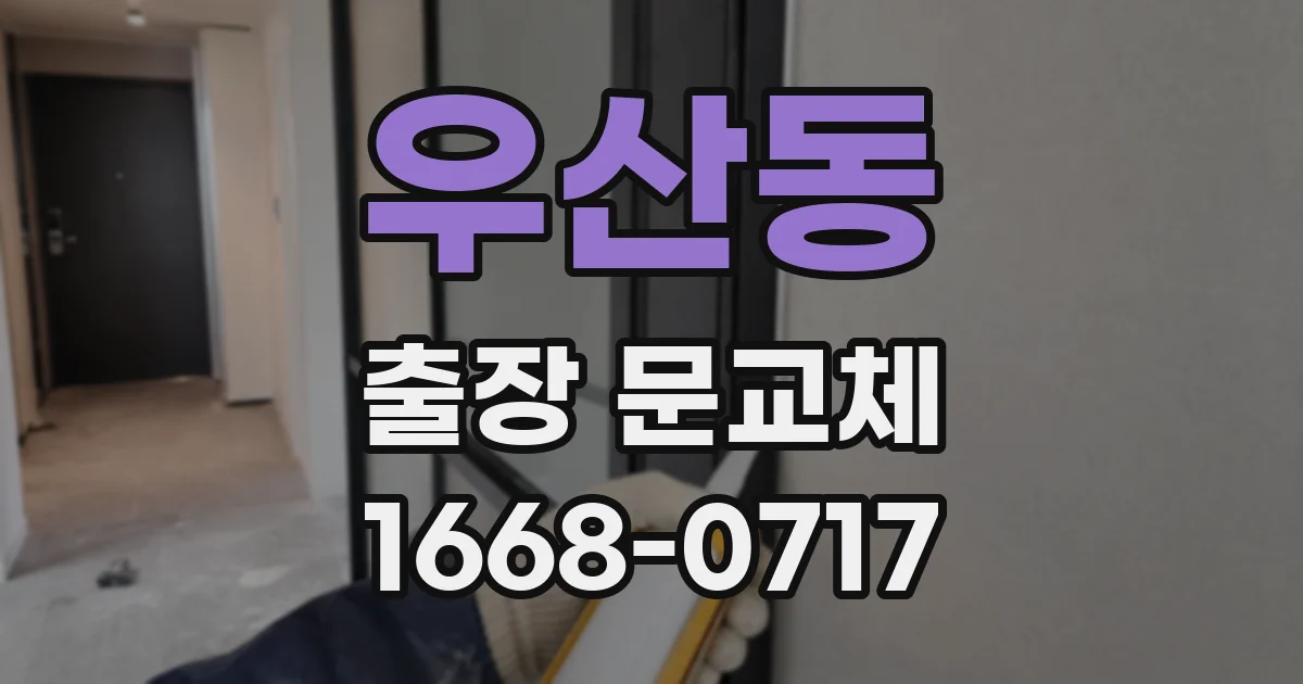 우산동 출장 문교체
