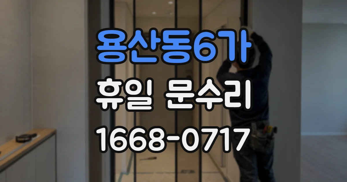 용산동6가 휴일 문수리